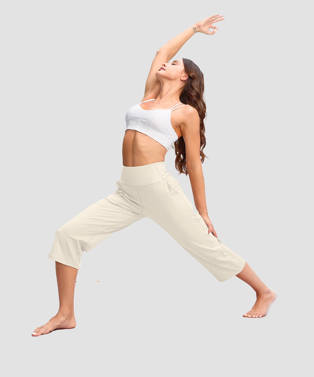 High Waist Wide Leg Capri - Image 22