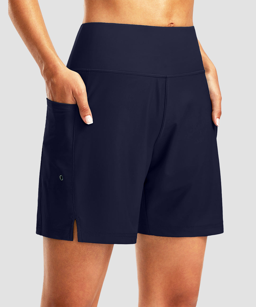 High Waist Lined Swim Short 7'' - Image 26