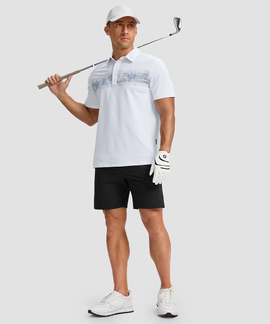 Line Print Dry Fit Golf Polo - Image 4