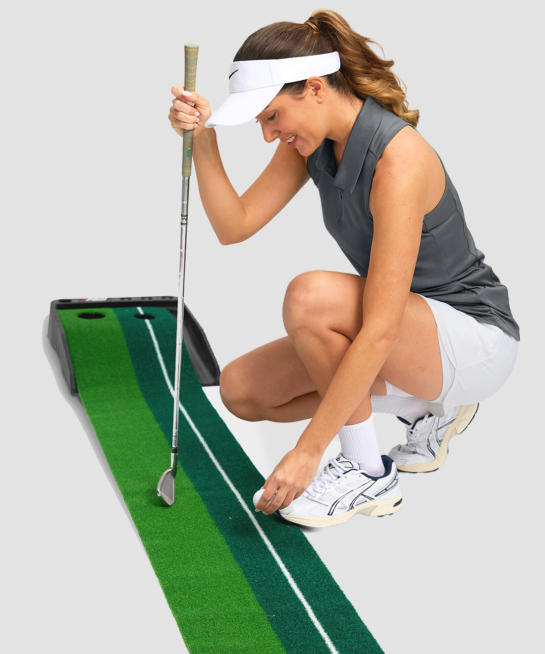 Zip Up Racerback Polo Tank - Image 12