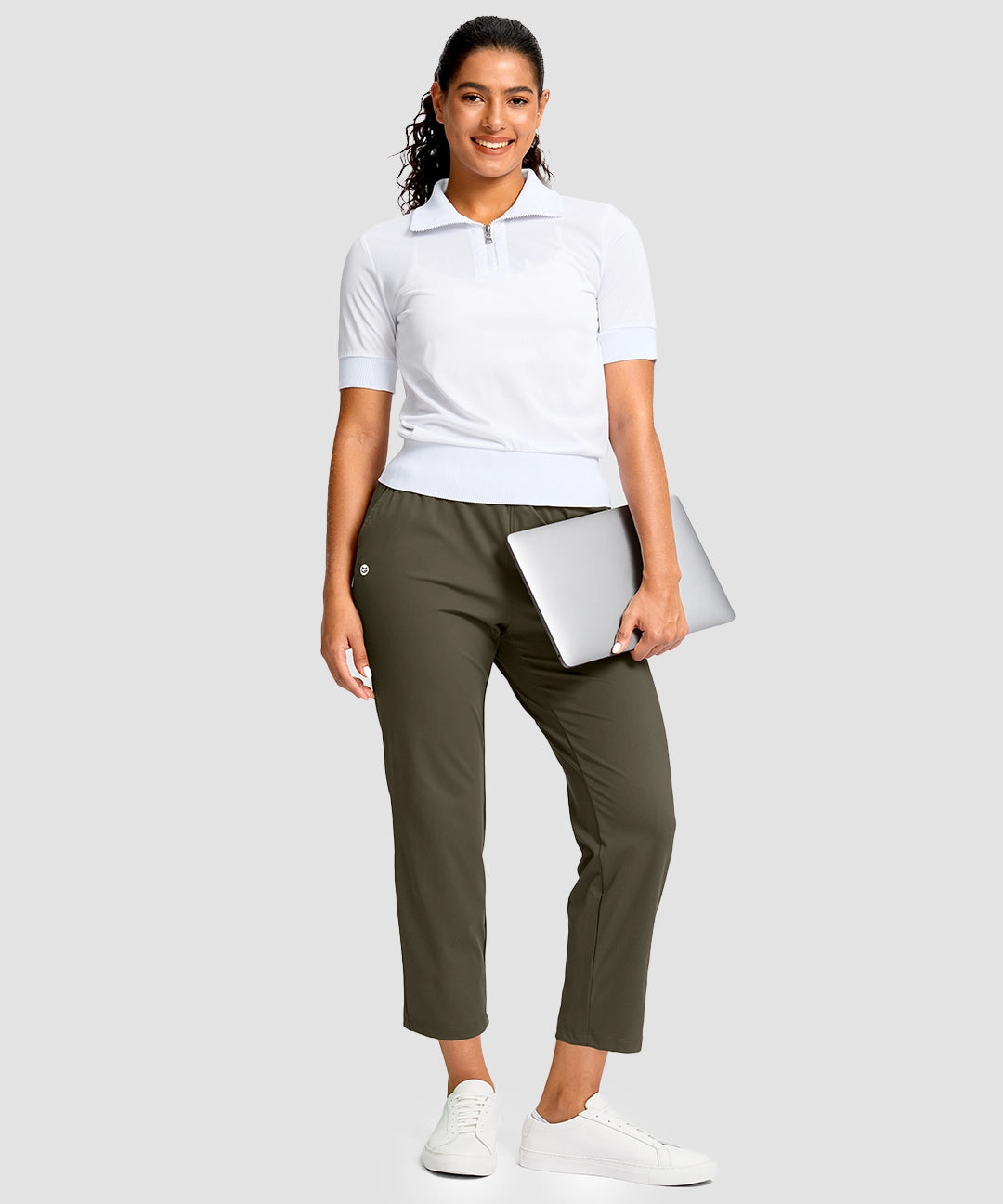 Drawstring With Pockets Ankle Pant - Image 16