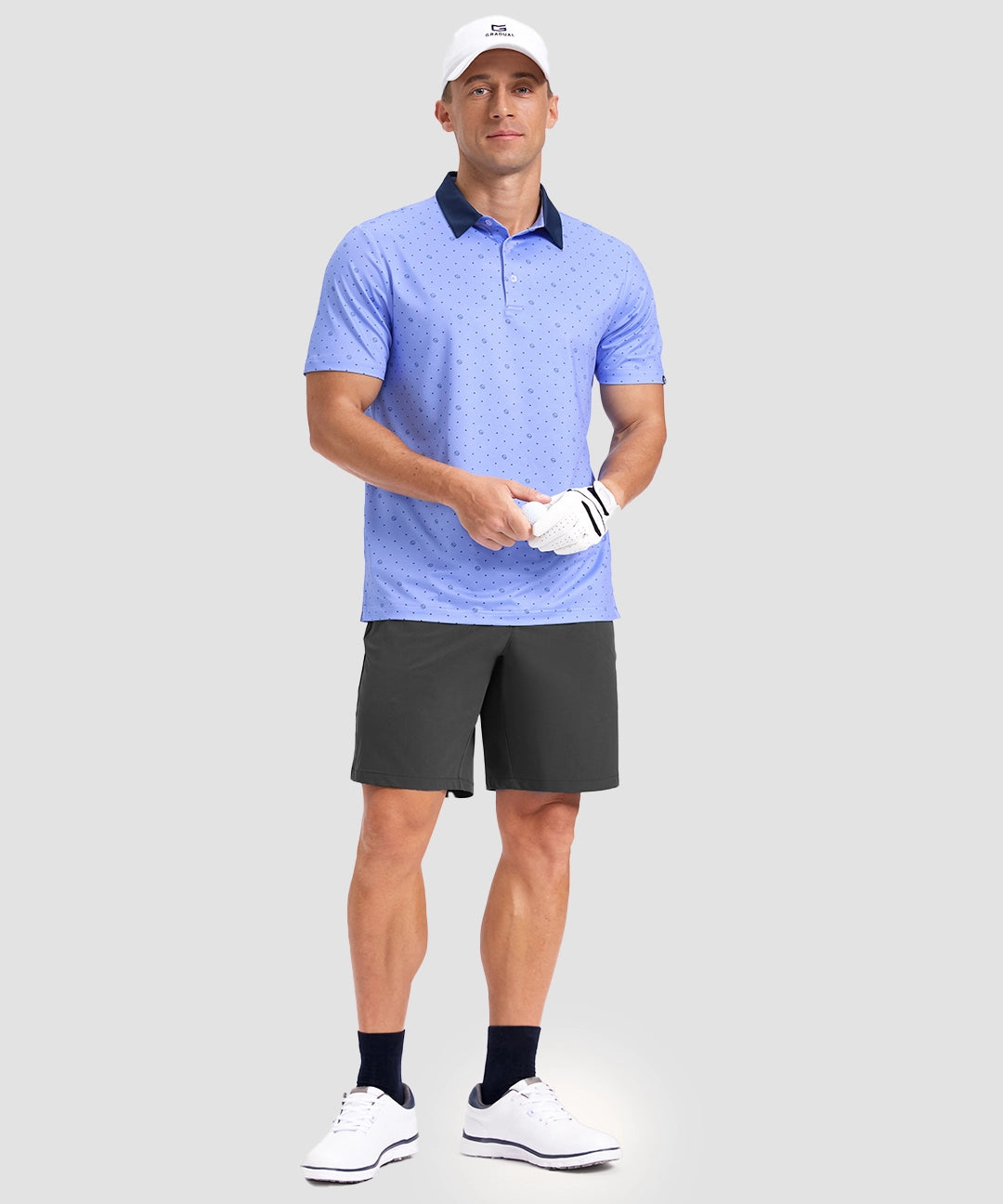 Sun Protection Printed Golf Polo - Image 24