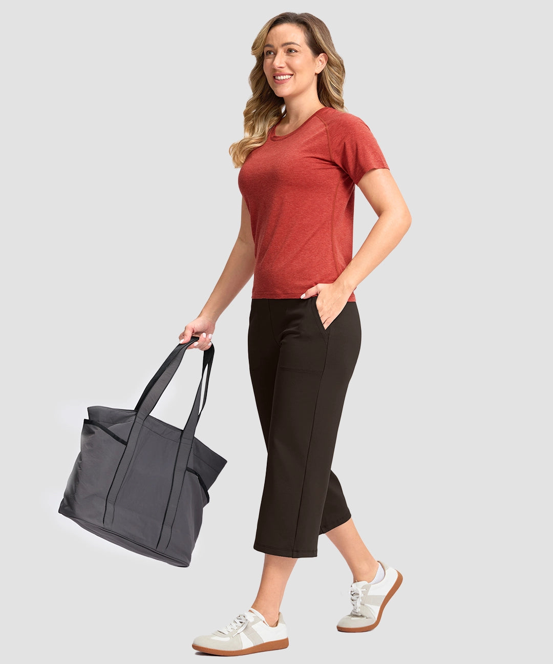 High Waist Wide Leg Capri - Image 27