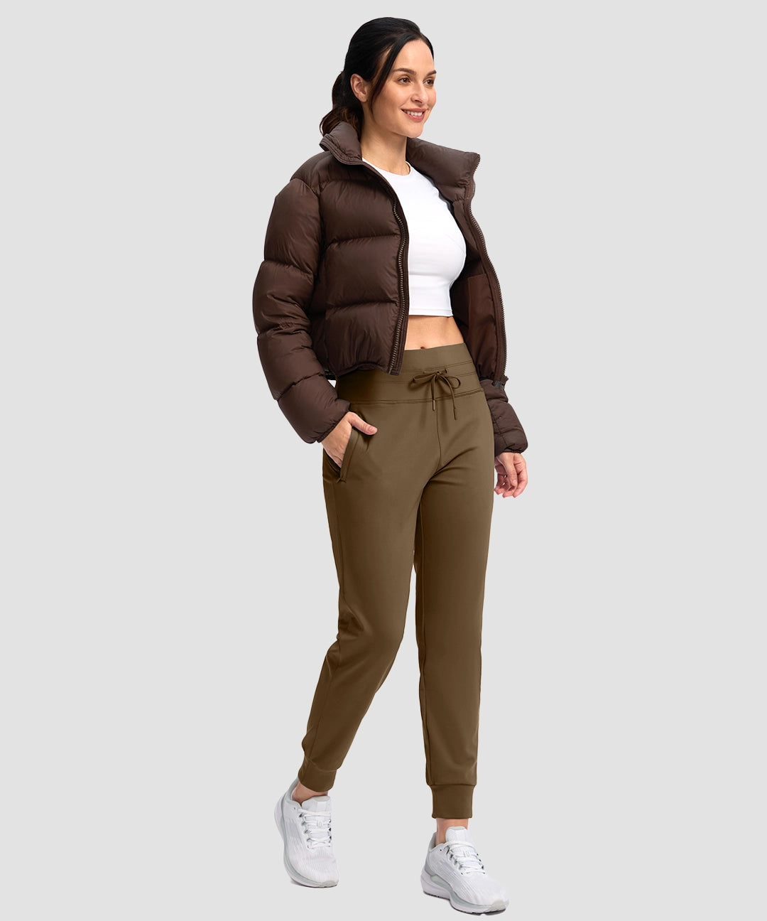 High Rise Fleece-Lined Jogger - Image 21