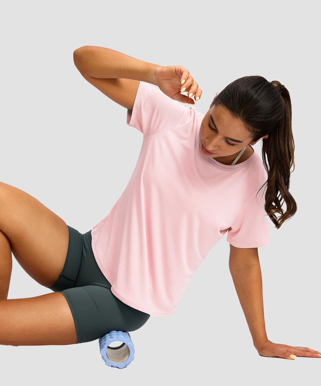 Crew Neck Curved-Hem Sun Tee - Image 12