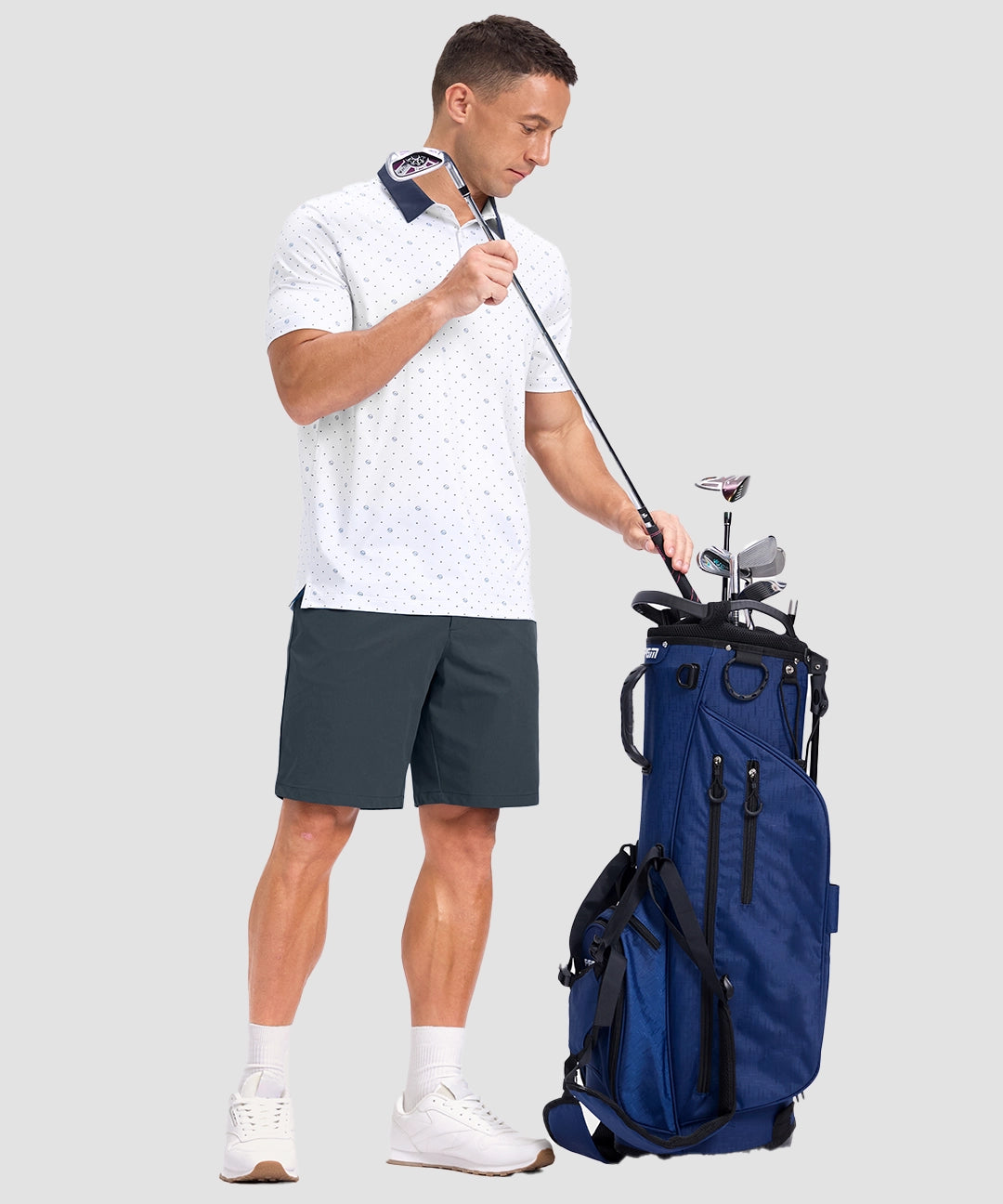 Sun Protection Printed Golf Polo - Image 4