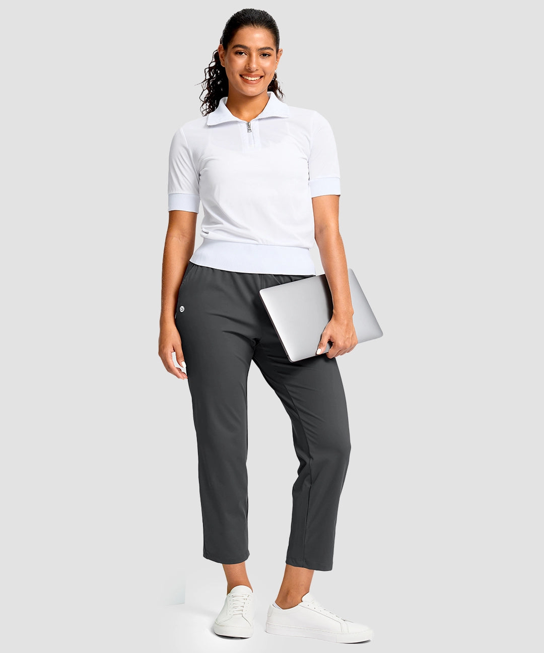 Drawstring With Pockets Ankle Pant - Image 12