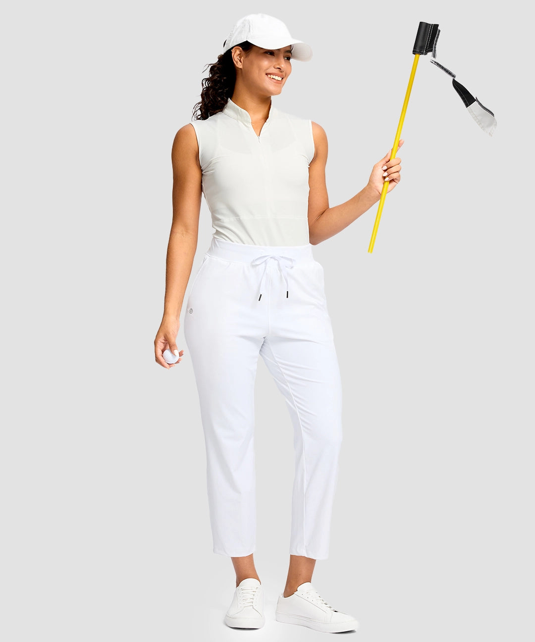Drawstring With Pockets Ankle Pant - Image 24