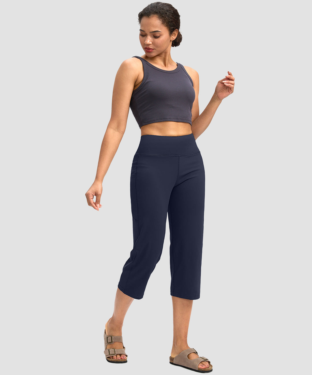 High Waist Straight Capri - Image 8