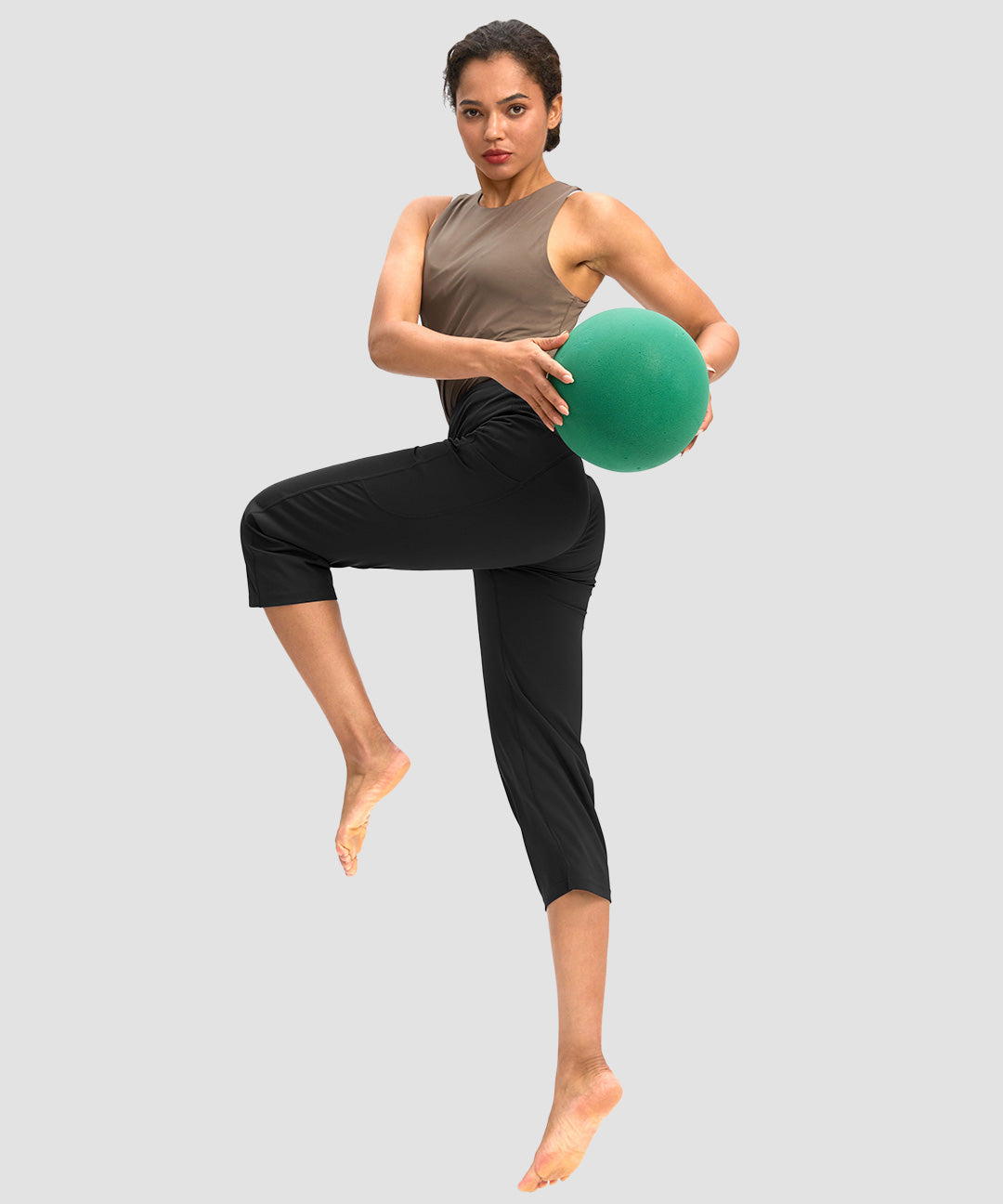 High Waist Straight Capri - Image 4