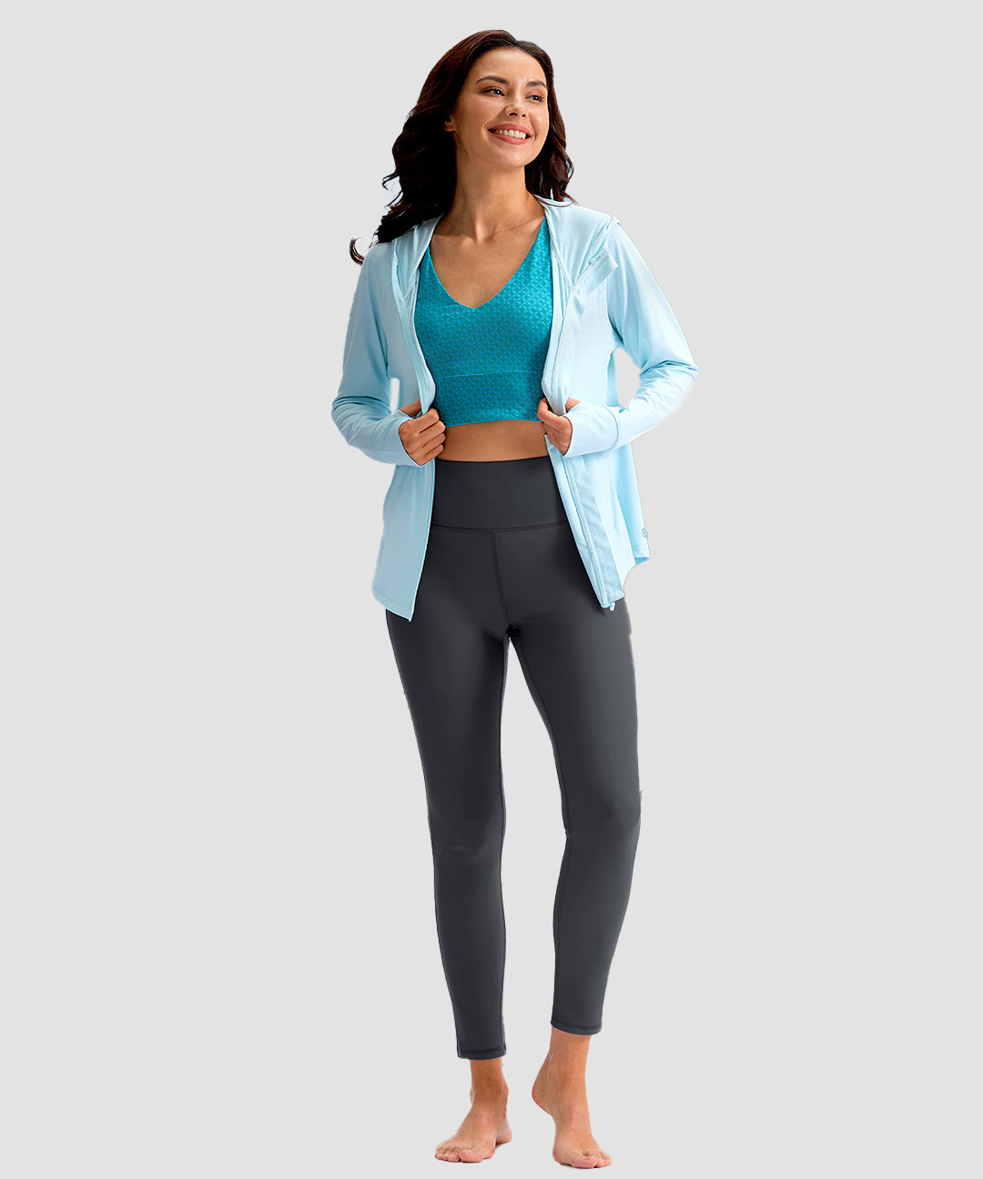 UV Protection Zipper Pocket Lined Legging - Image 16