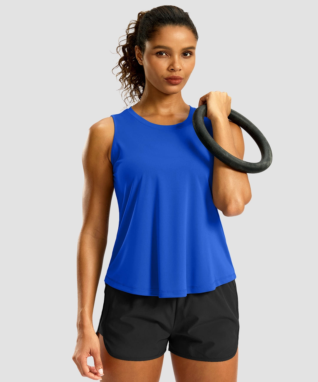 Crew Neck Workout Tank Top - Image 6