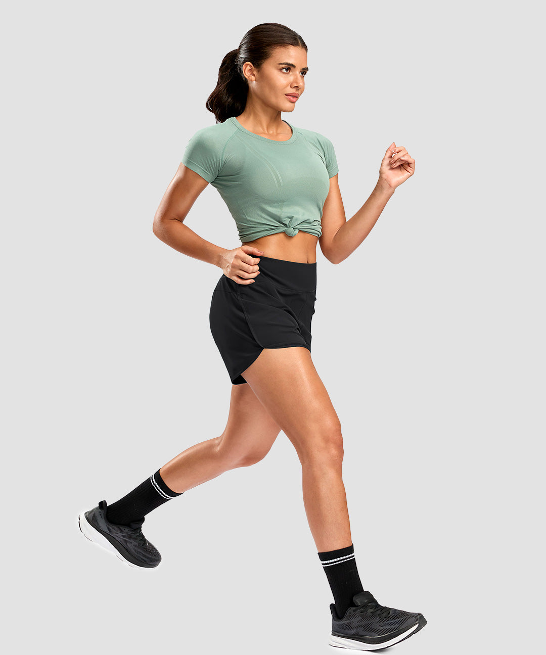 Side Slit With Mesh Liner Short 3'' - Image 11