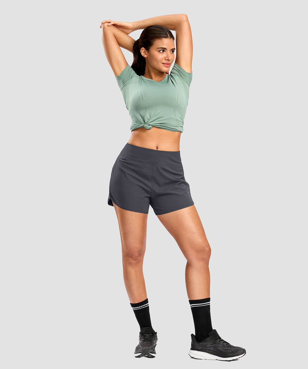 Side Slit With Mesh Liner Short 3'' - Image 29
