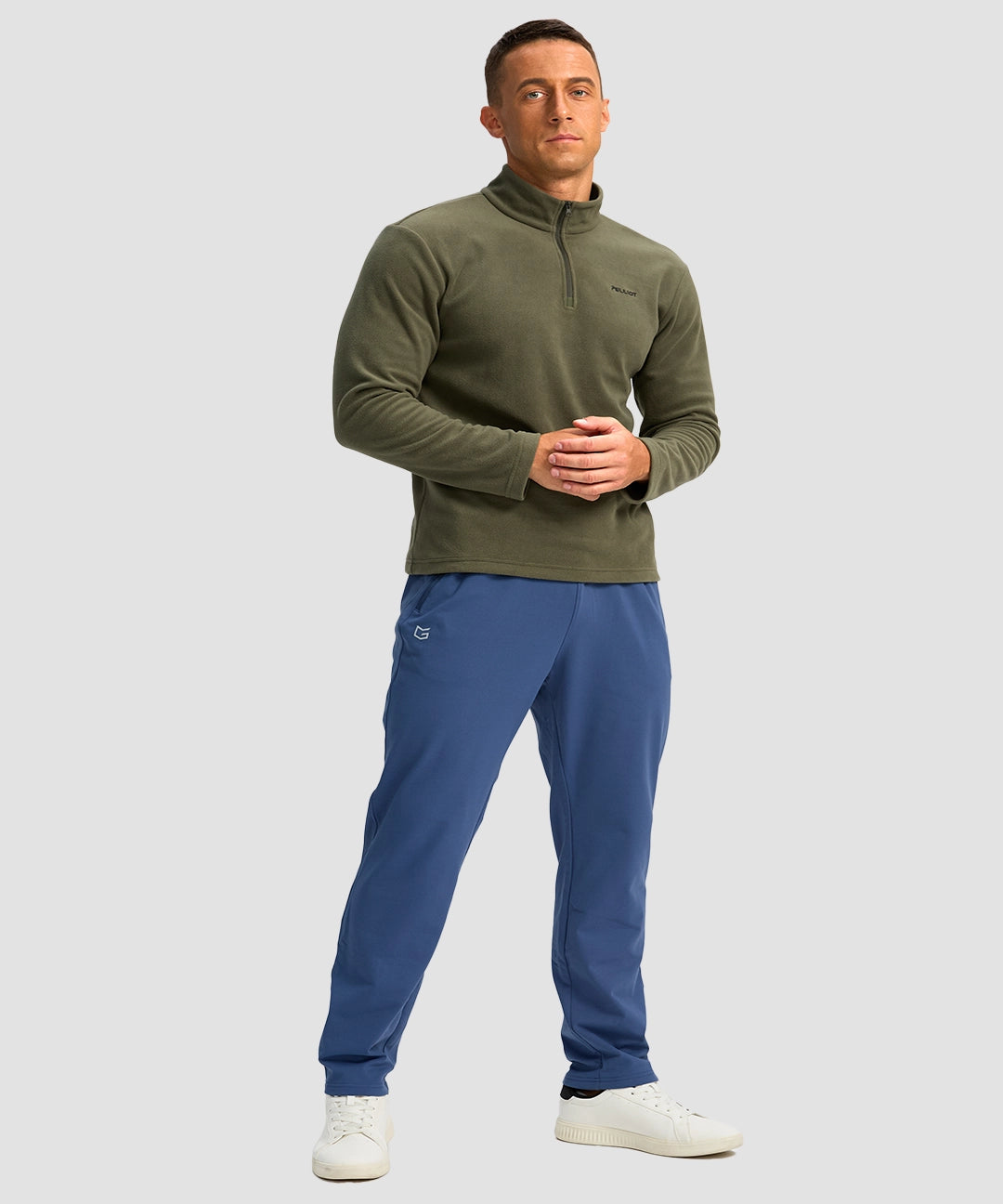 Fleece-Lined Zip Pockets Stretch Sweatpants - Image 26