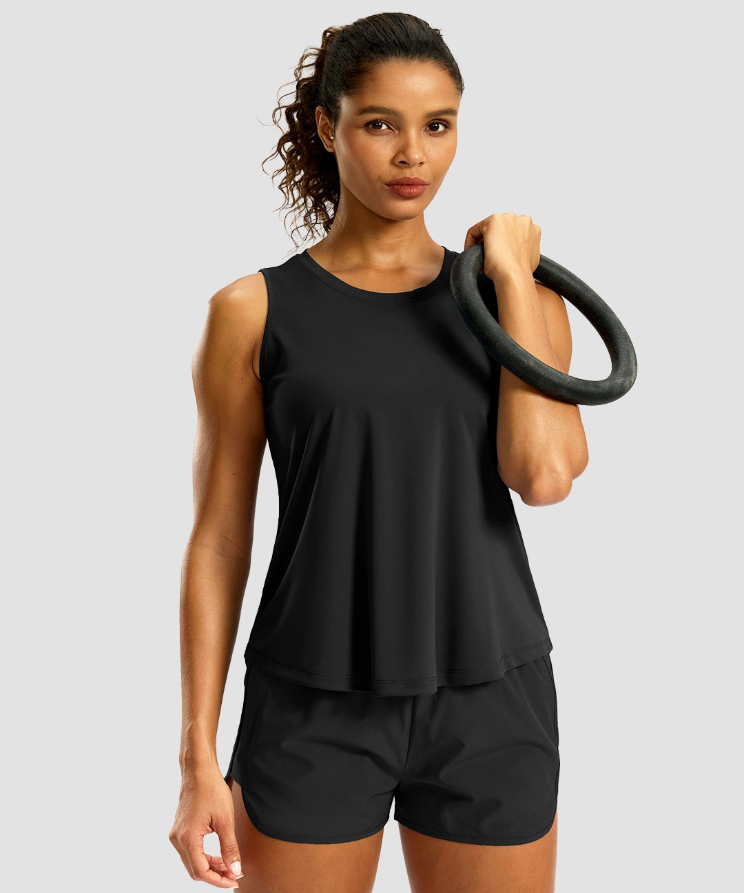 Crew Neck Workout Tank Top - Image 19