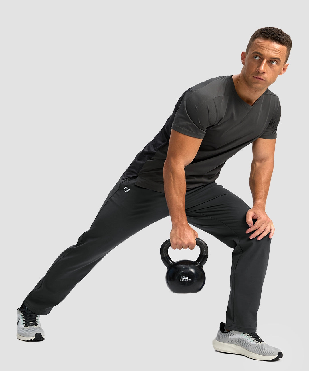 Fleece-Lined Zip Pockets Stretch Sweatpants - Image 4