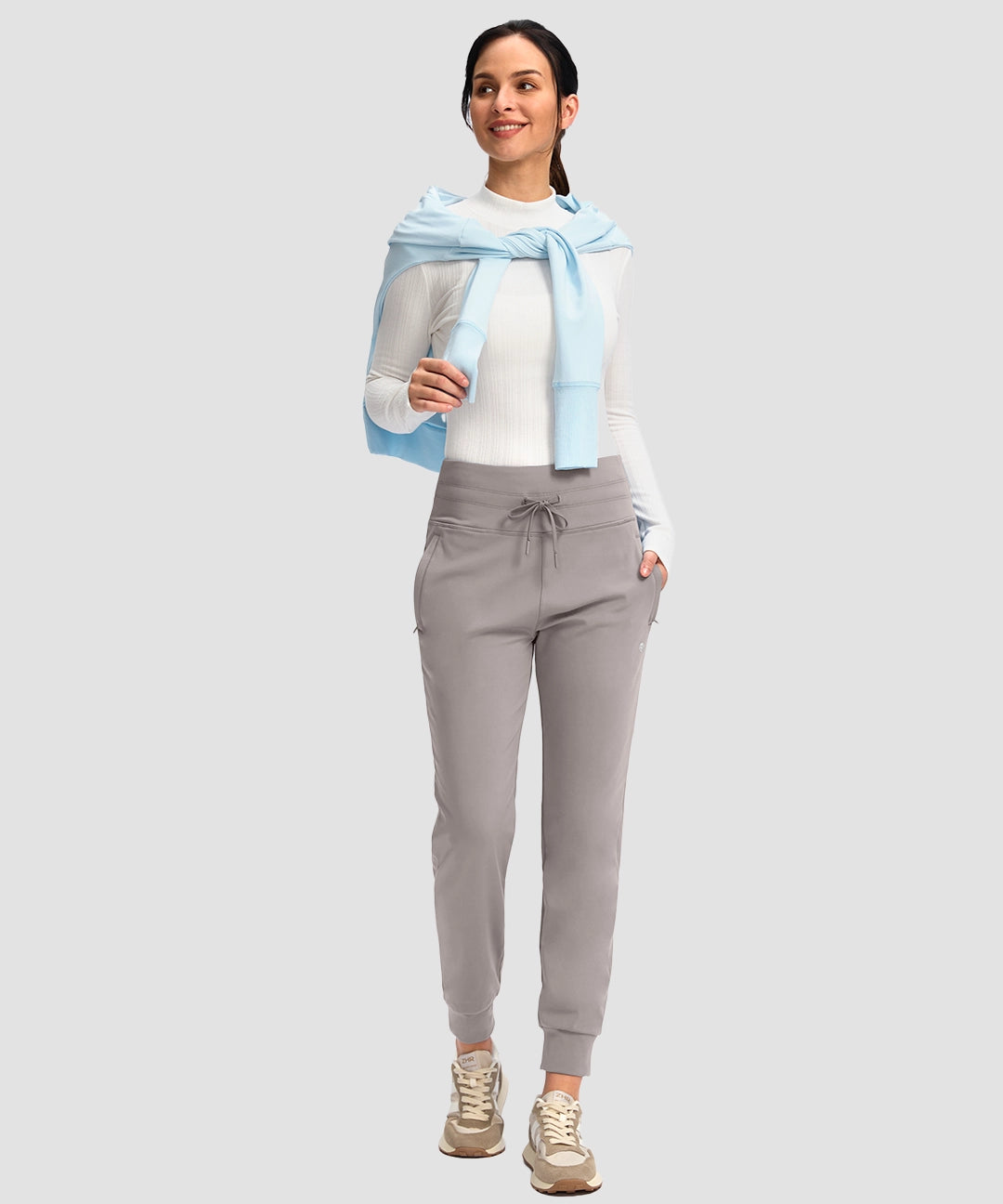 High Rise Fleece-Lined Jogger - Image 30