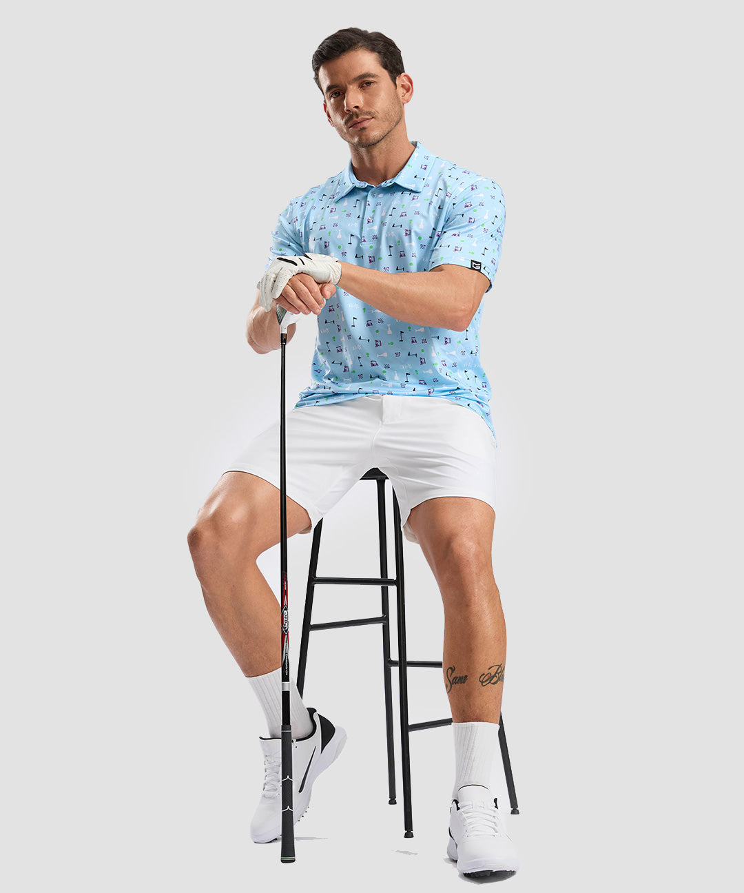 Dry Fit Printed Golf Polo - Image 10