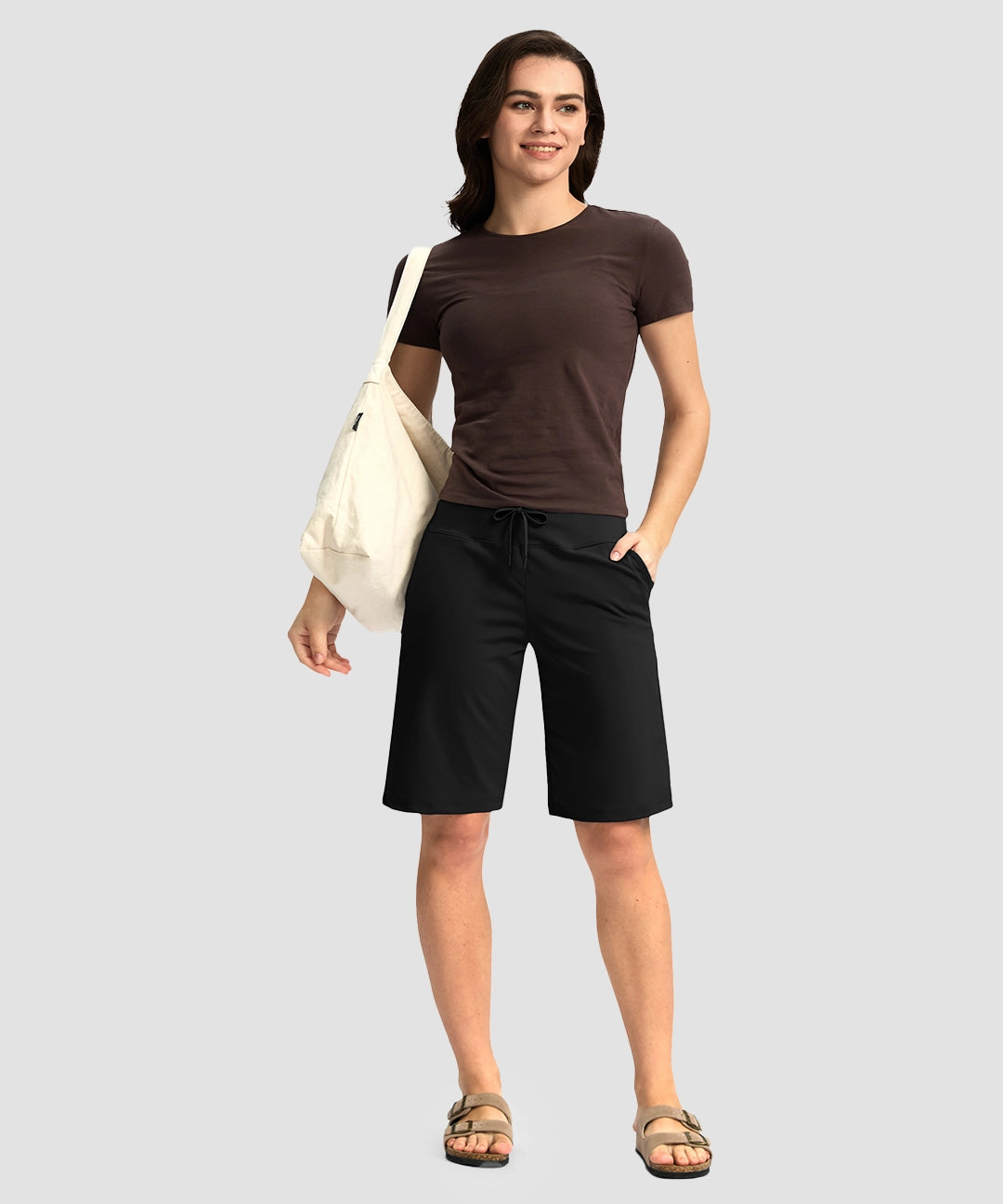 Drawstring Stretchy Bermuda Short 11'' - Image 6
