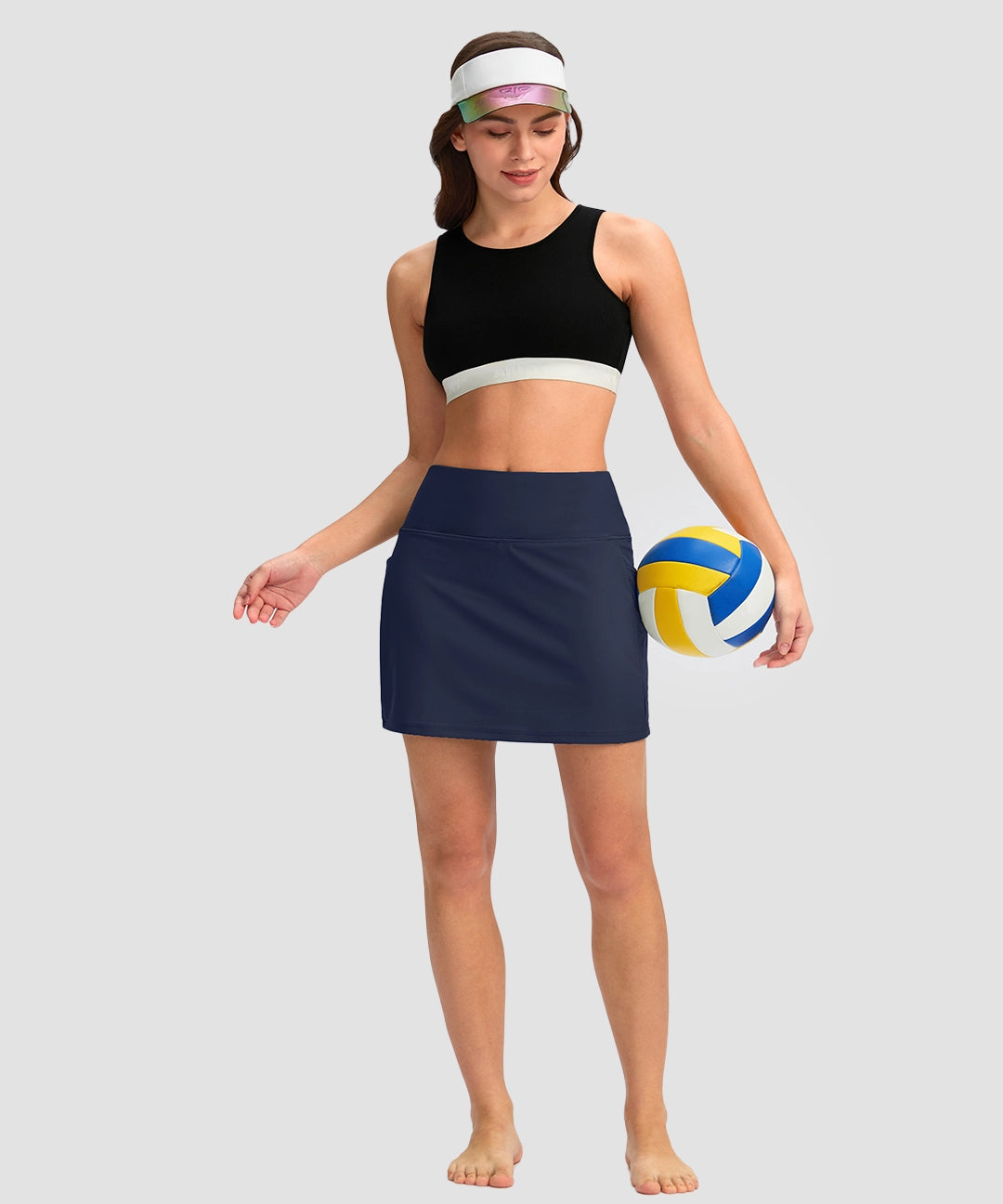 Side Pockets Swim Skort - Image 4
