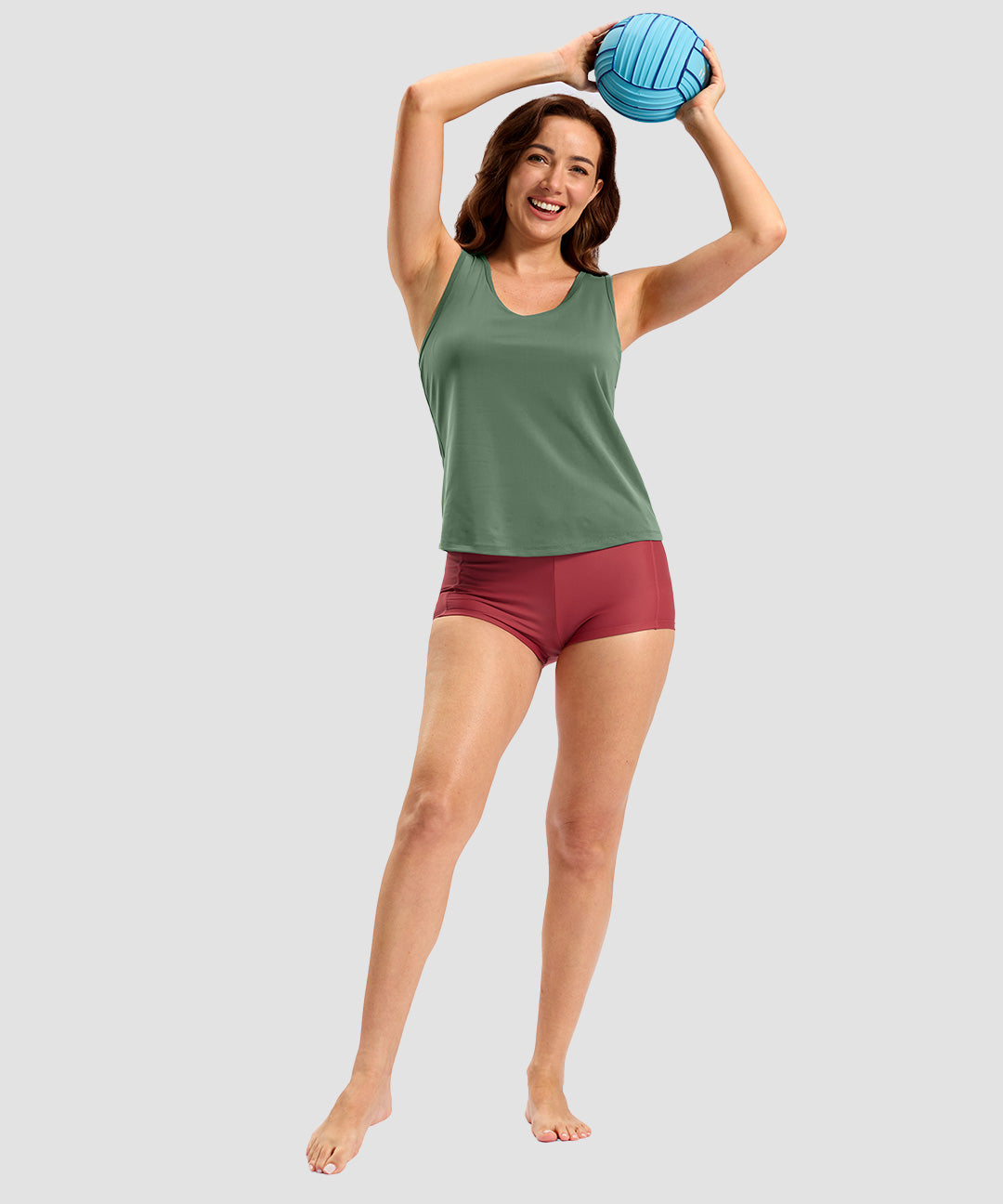 Racerback Padded Tank Top - Image 28