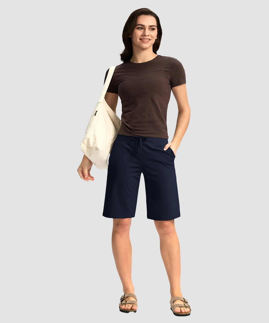 Drawstring Stretchy Bermuda Short 11'' - Image 10