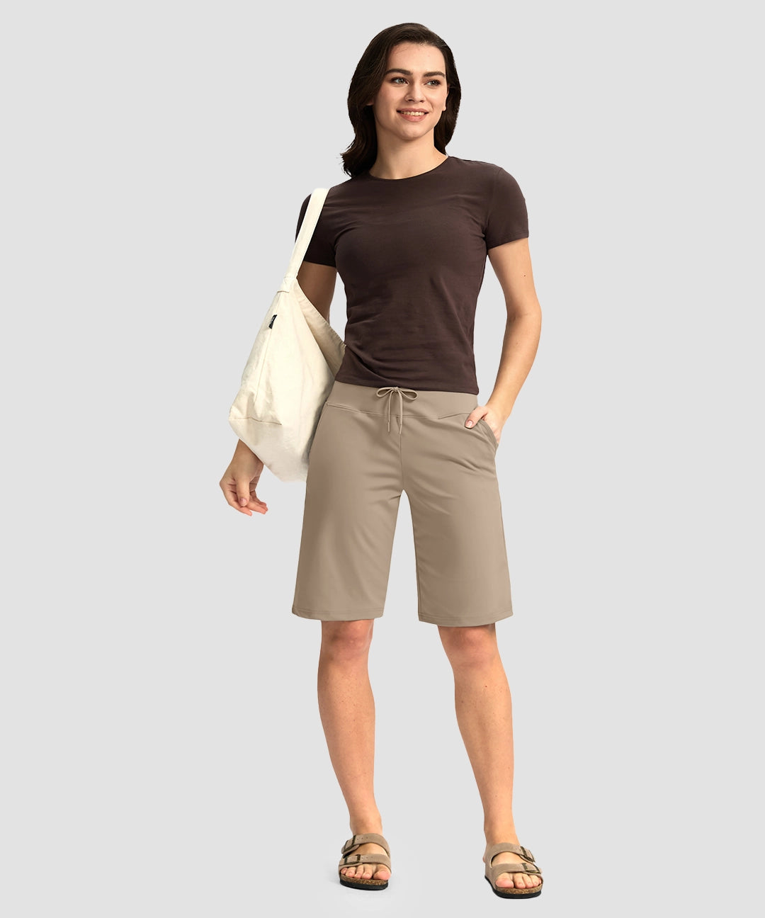 Drawstring Stretchy Bermuda Short 11'' - Image 24