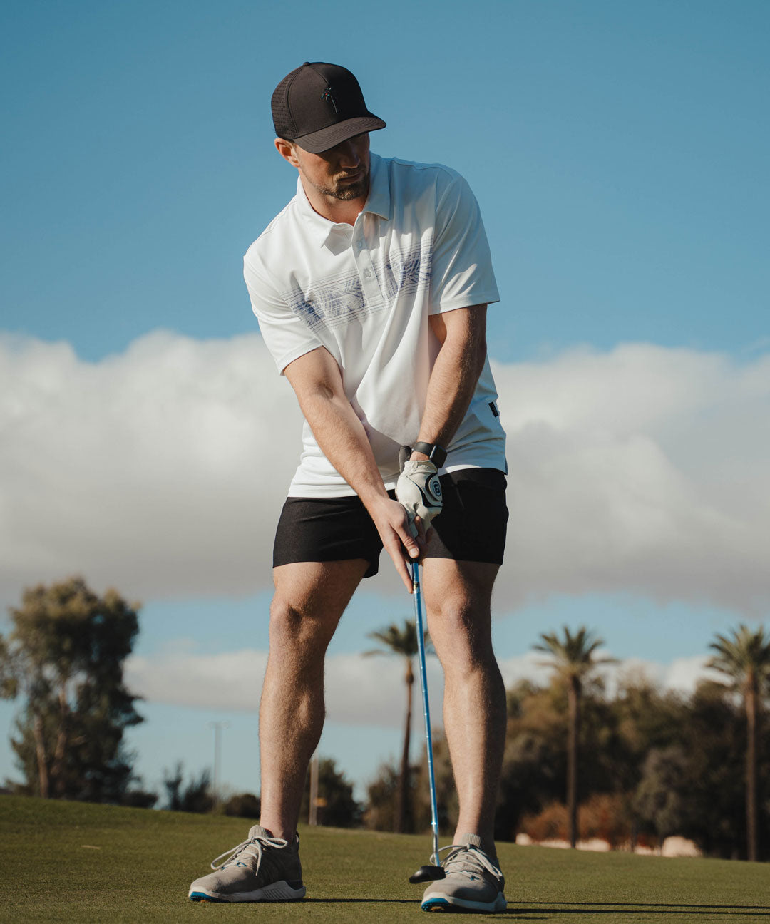 Line Print Dry Fit Golf Polo - Image 28