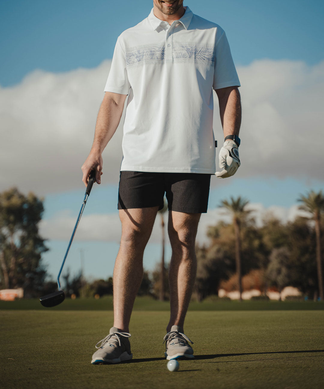 Line Print Dry Fit Golf Polo - Image 7