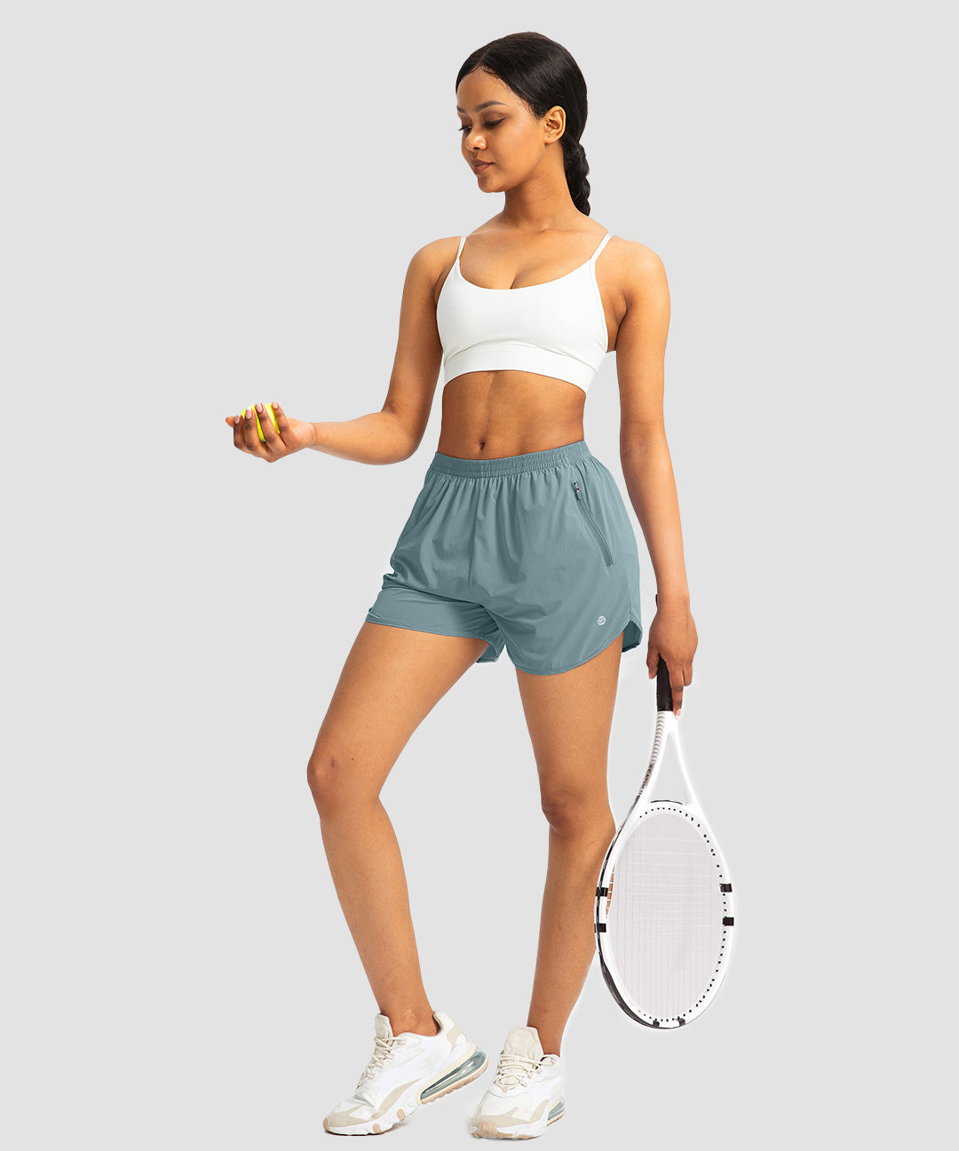 Elastic Waist Lined Running Shorts 3'' - Image 5