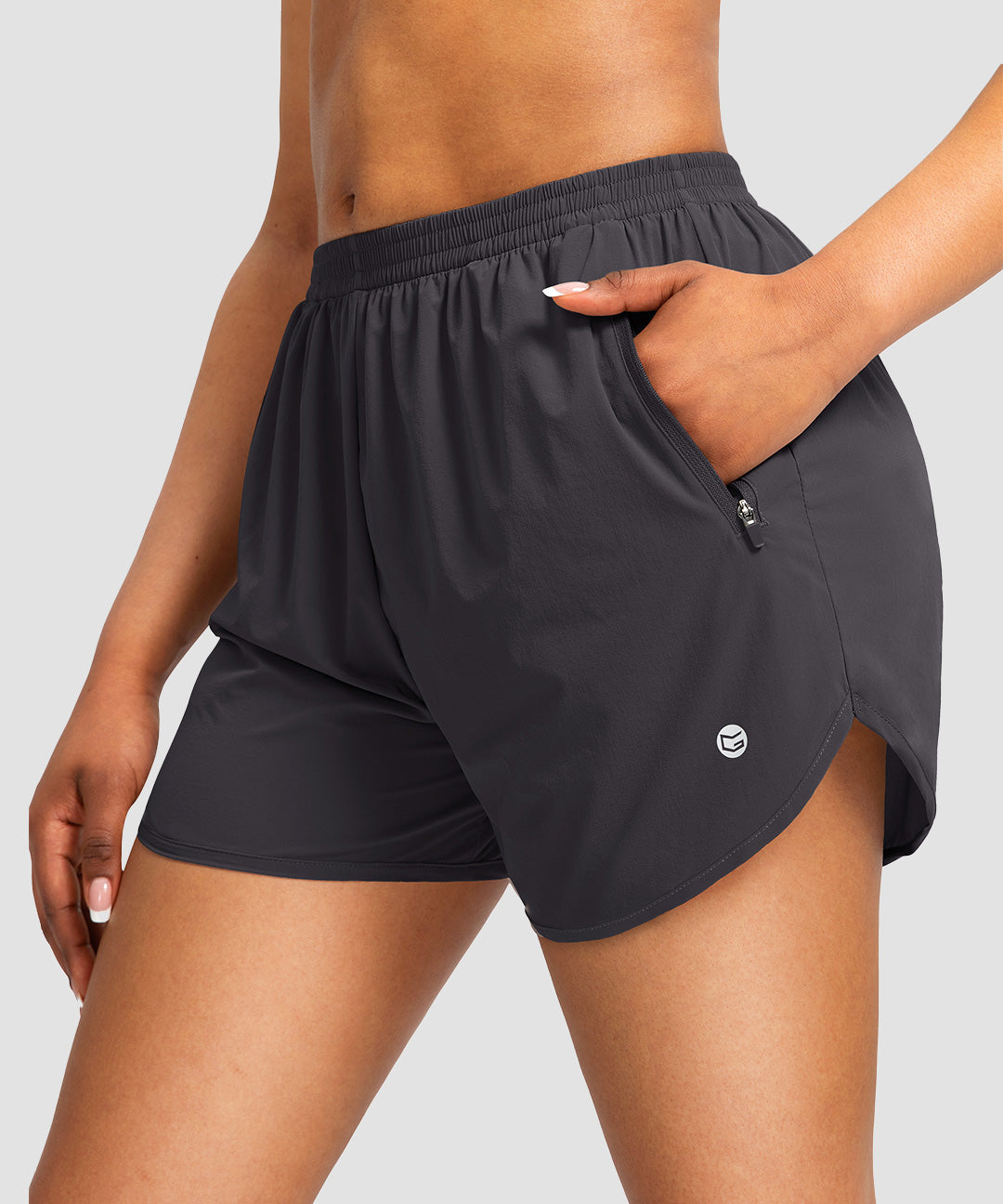 Elastic Waist Lined Running Shorts 3'' - Image 27
