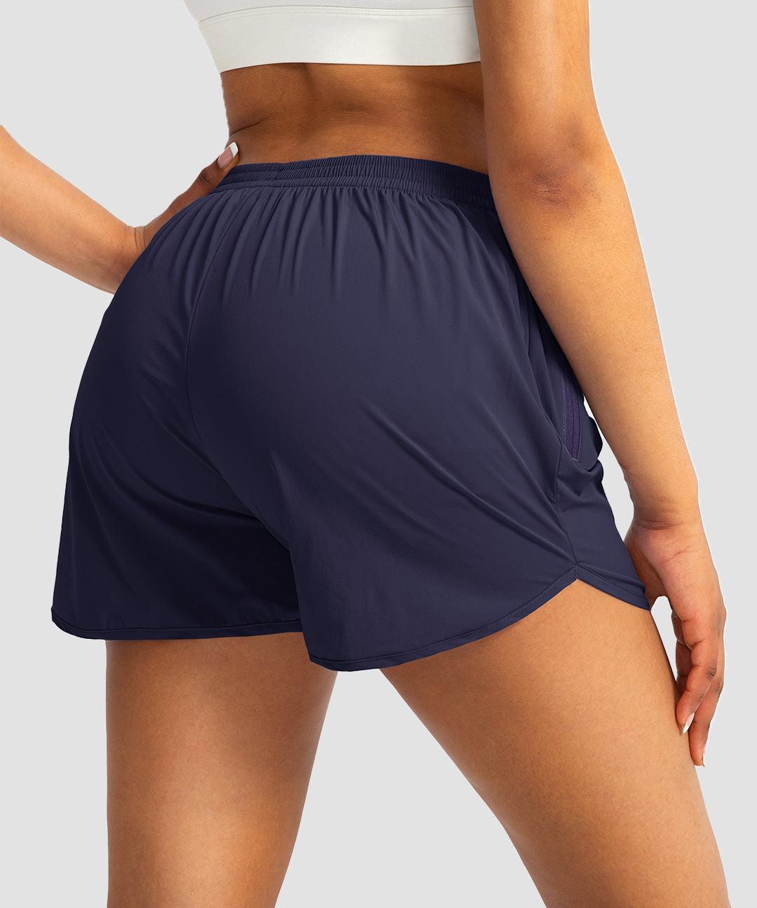 Elastic Waist Lined Running Shorts 3'' - Image 7
