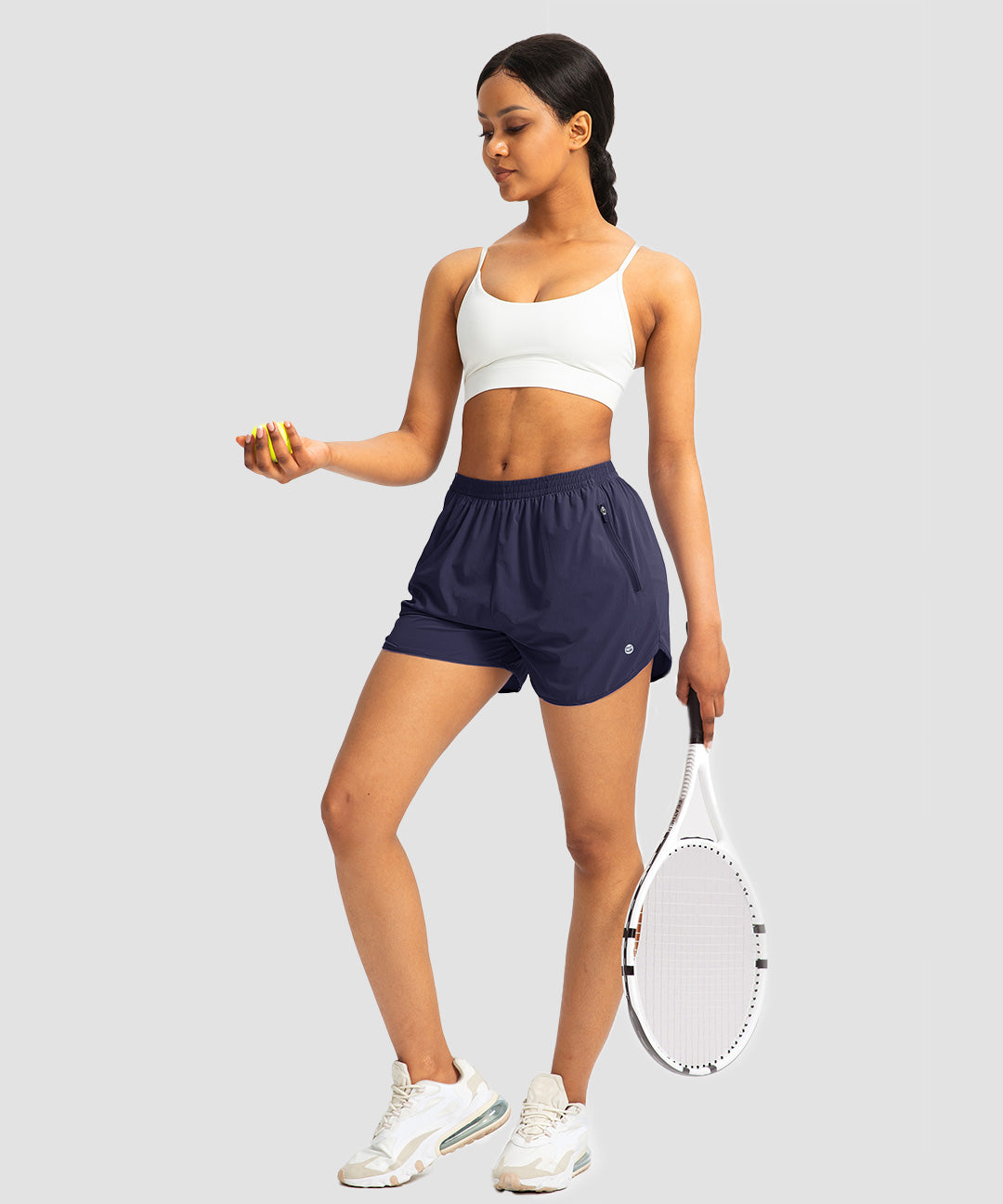 Elastic Waist Lined Running Shorts 3'' - Image 8
