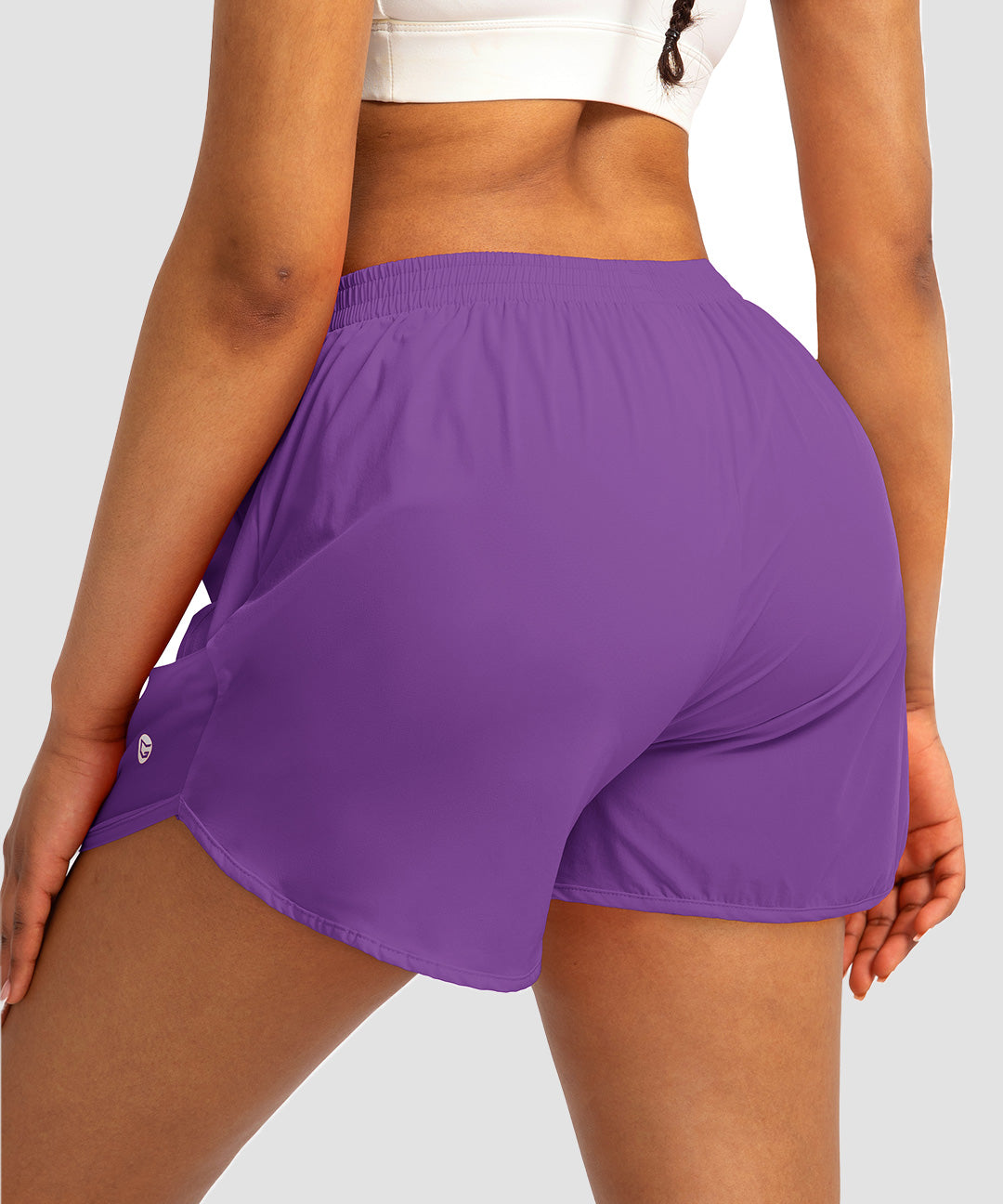 Elastic Waist Lined Running Shorts 3'' - Image 25