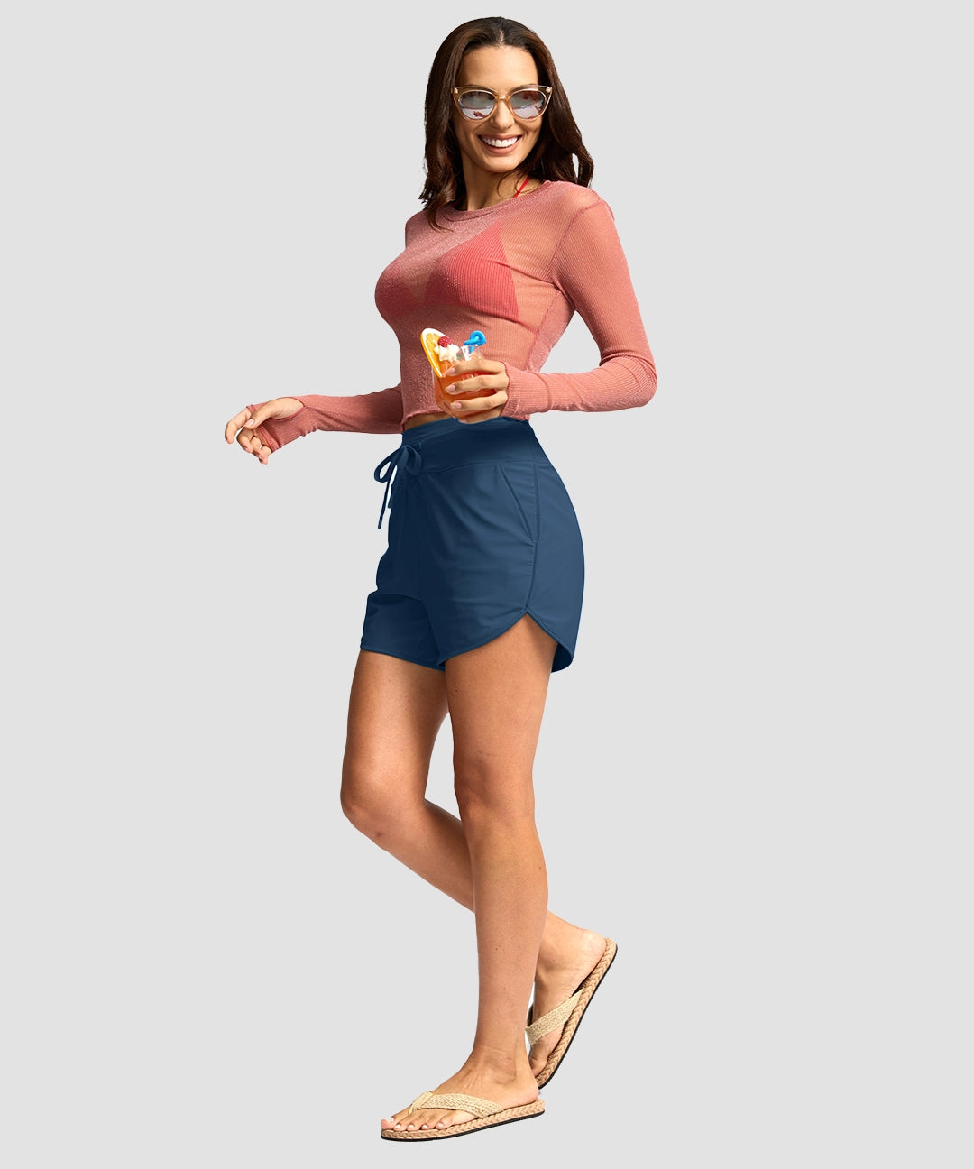 G-DryKit™ High Waisted Pocket Swim Shorts - Image 4