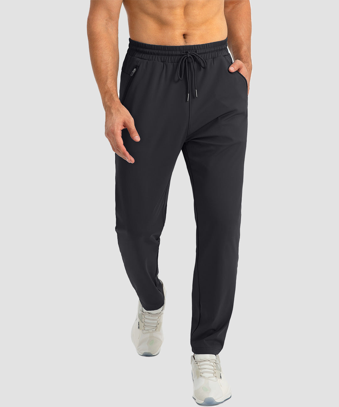 Drawstring With 3 Zipper Pockets Pants - Image 2