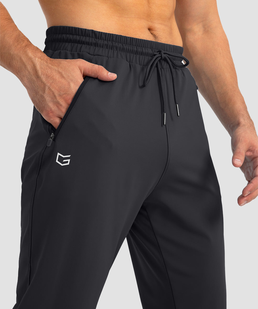 Drawstring With 3 Zipper Pockets Pants - Image 4