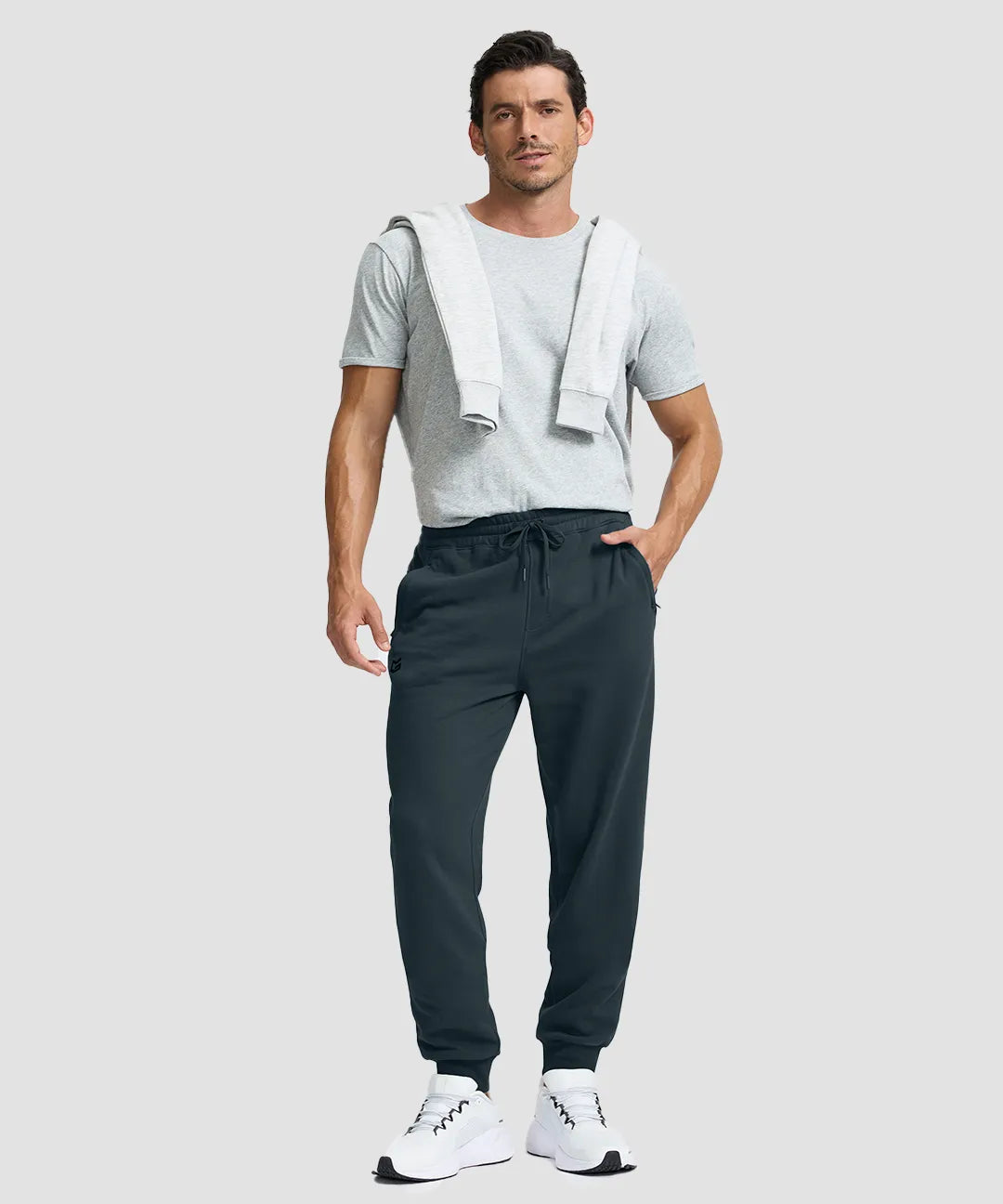 Fleece-Lined Cotton Joggers - Image 11
