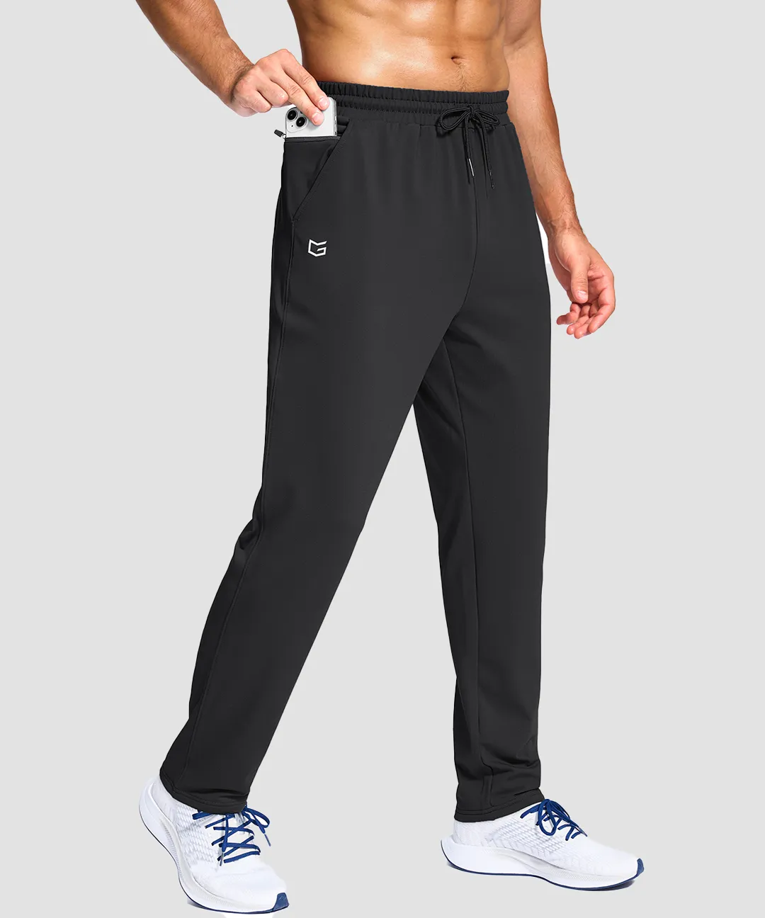 Fleece-Lined With 3 Zip Pockets Sweatpants - Image 5