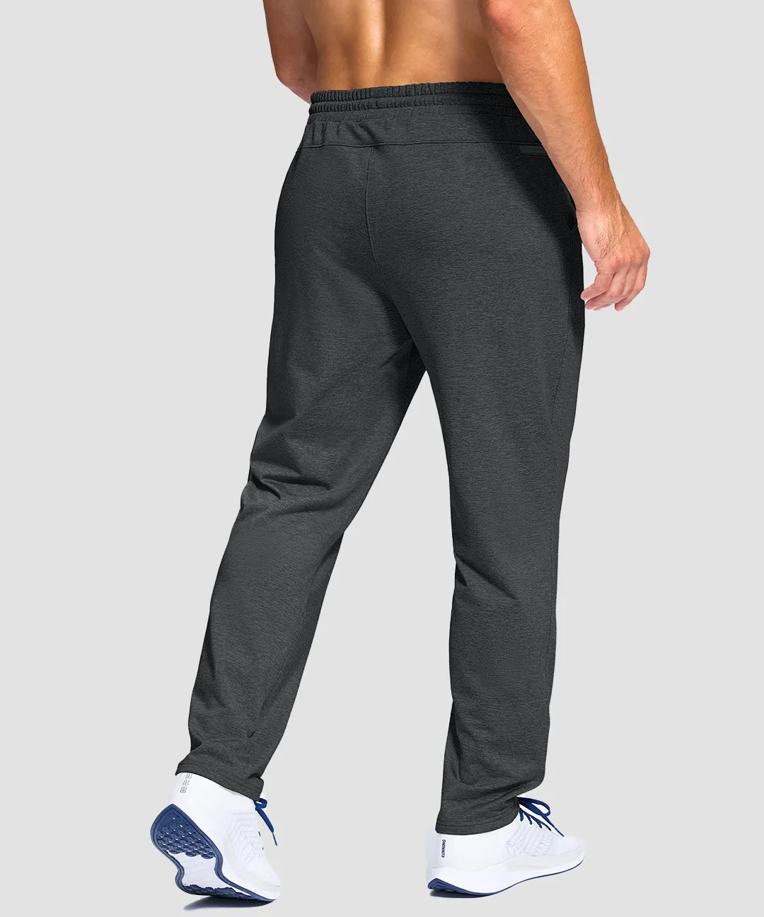 Fleece-Lined With 3 Zip Pockets Sweatpants - Image 3