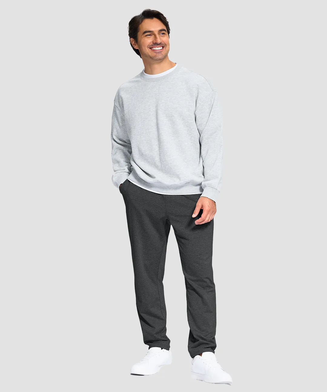 Fleece-Lined With 3 Zip Pockets Sweatpants - Image 4