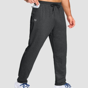 Fleece-Lined With 3 Zip Pockets Sweatpants