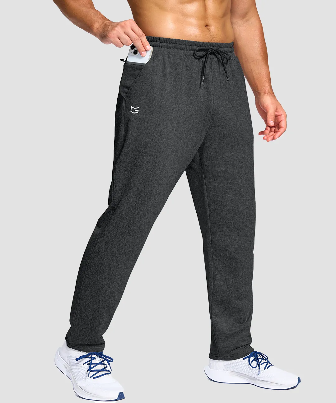 Fleece-Lined With 3 Zip Pockets Sweatpants