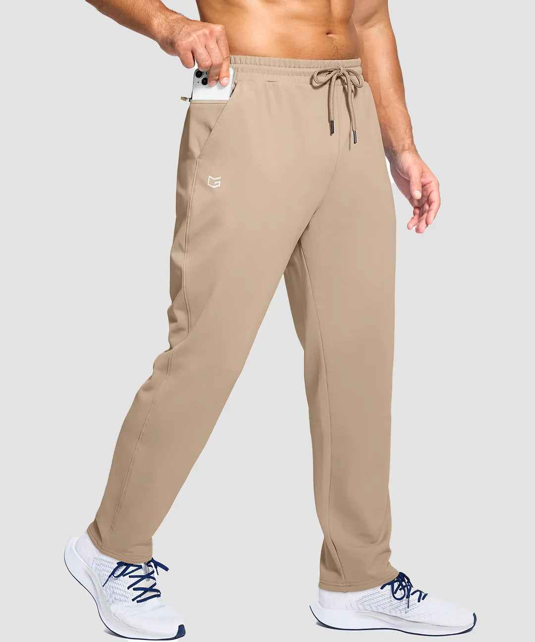 Fleece-Lined With 3 Zip Pockets Sweatpants - Image 21