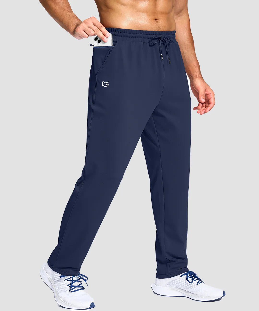 Fleece-Lined With 3 Zip Pockets Sweatpants - Image 9