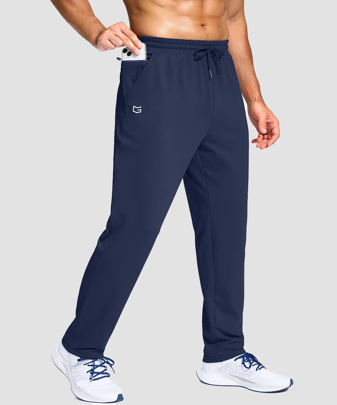 Fleece-Lined With 3 Zip Pockets Sweatpants - Image 9