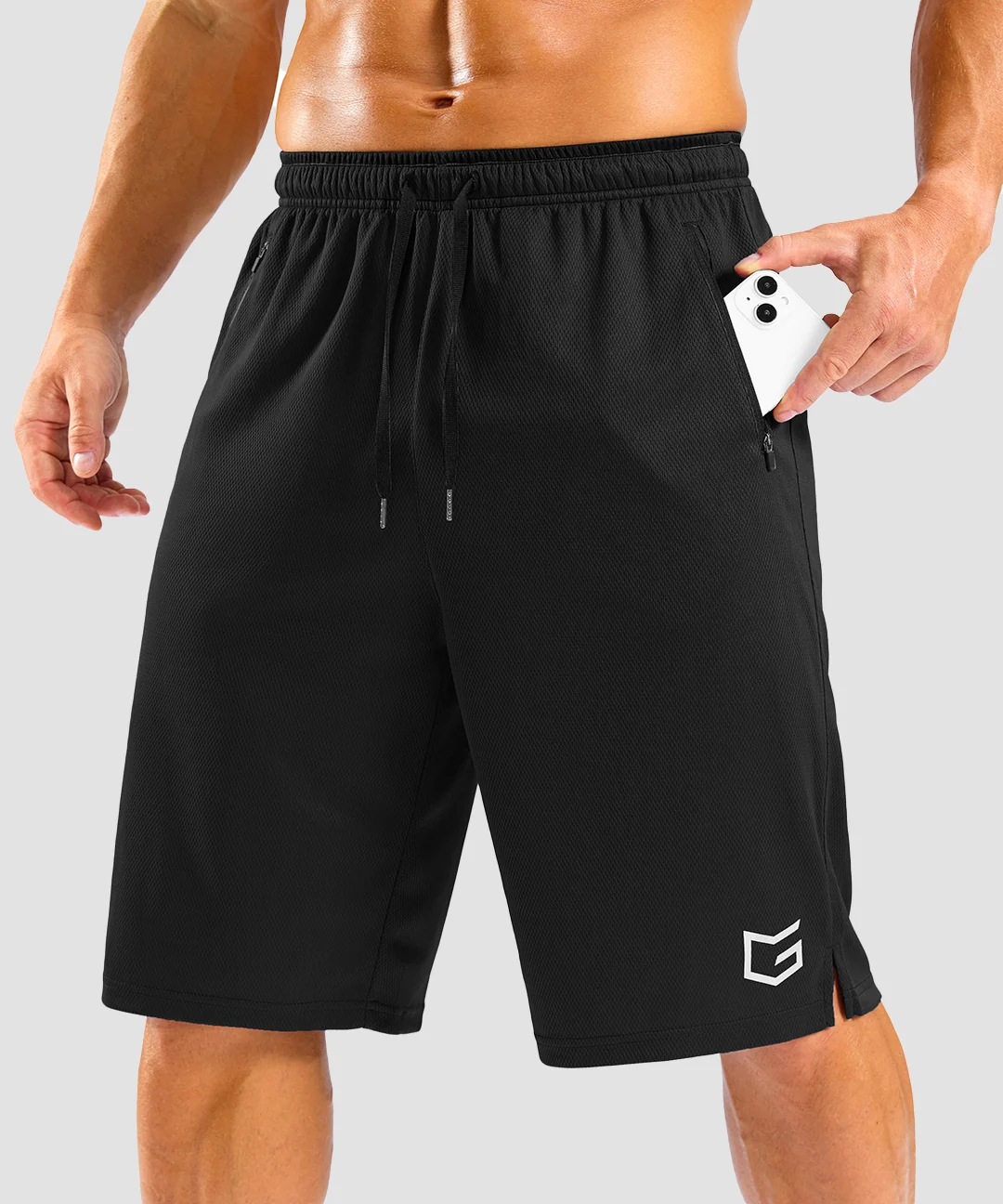 Mesh Side Slit Shorts 9''/11'' - Image 8