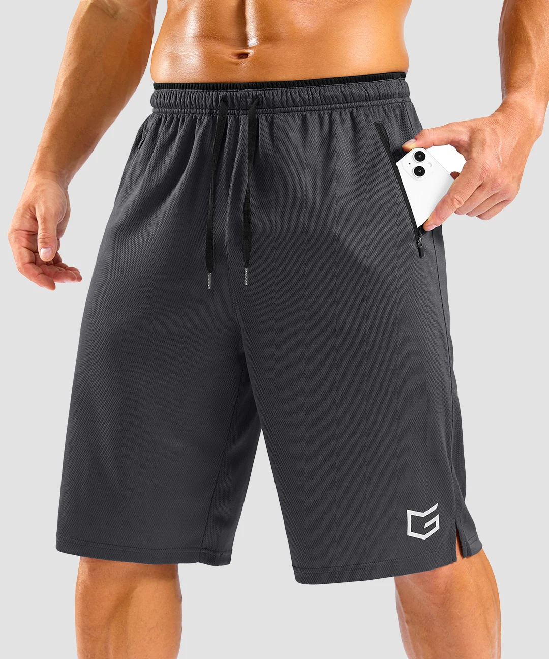 Mesh Side Slit Shorts 9''/11'' - Image 18
