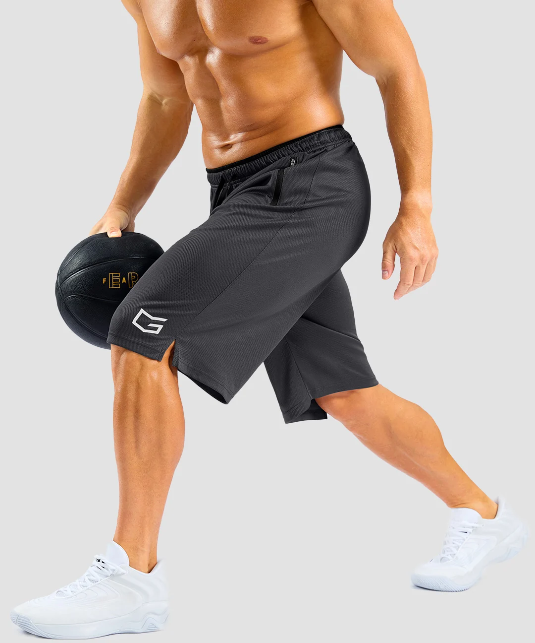 Mesh Side Slit Shorts 9''/11'' - Image 20